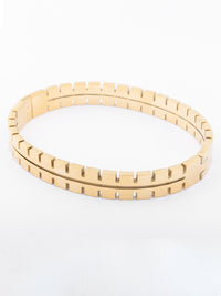 VOGUE PANASH Wanita Brass Gold-plated Bangle-Style Bracelet