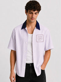ADRO Men Relaxed Striped Casual Shirt