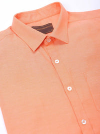 The Indian Garage Co. X Luxe Men Spread Collar Solid Slim Fit Formal Shirt