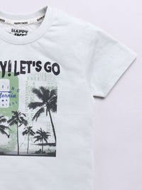 Happy Faces Kids Boys Graphic Printed Pure Cotton T-Shirt