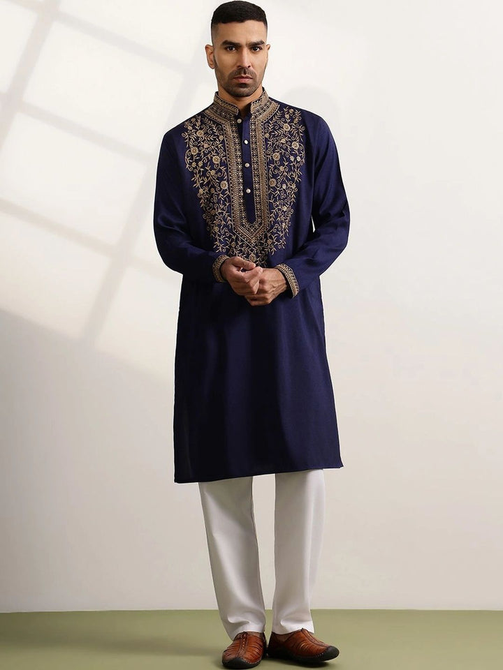 Anouk Men Ethnic Motifs Embroidered Thread Work Grandeur & Majestic Artwork Kurta