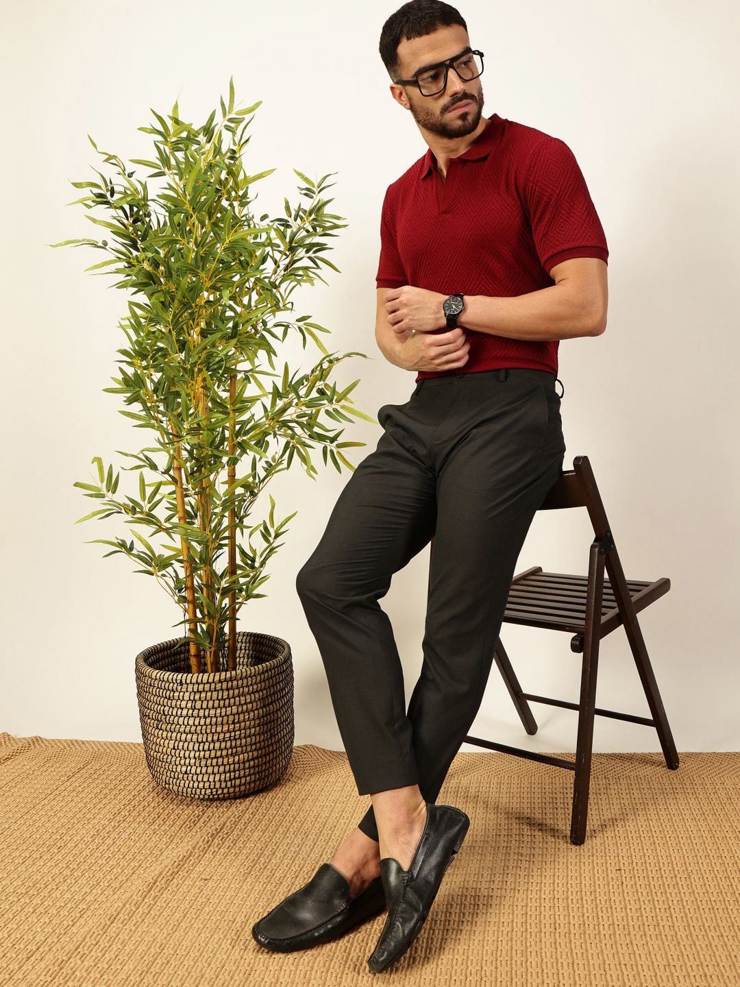 Thomas Scott Men Anti Odour Solid Polo Collar T-Shirt