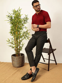 Thomas Scott Men Anti Odour Solid Polo Collar T-Shirt