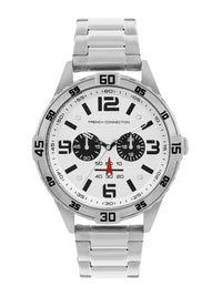 Lelaki Sambungan Perancis Dial & Tali Keluli Tahan Karat Watch FCC04SM