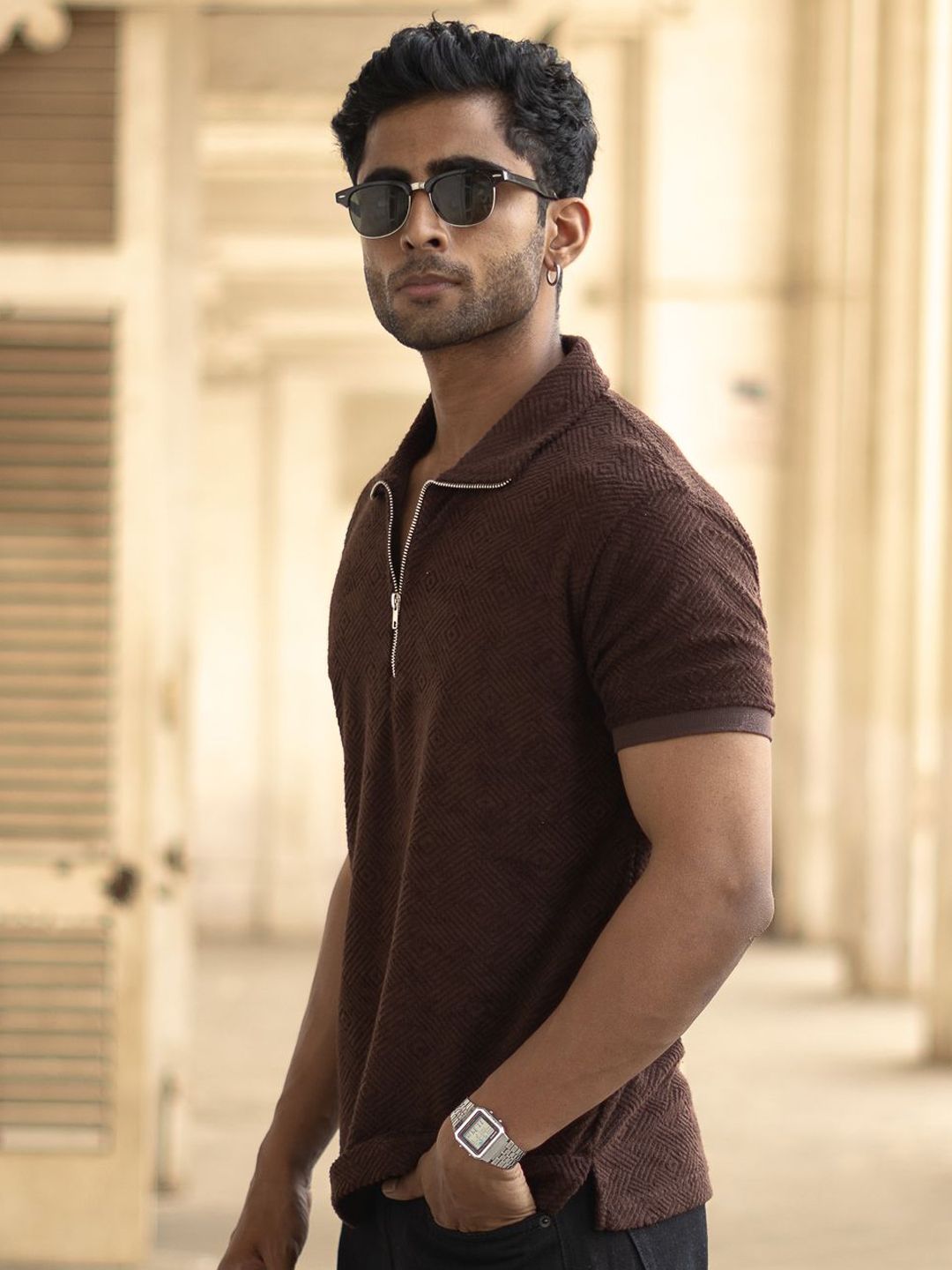 Powerlook Men Polo Collar T-shirt