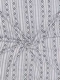 Monte Carlo Grey & White Printed Mild Winter 150 GSM Single Bed Dohar