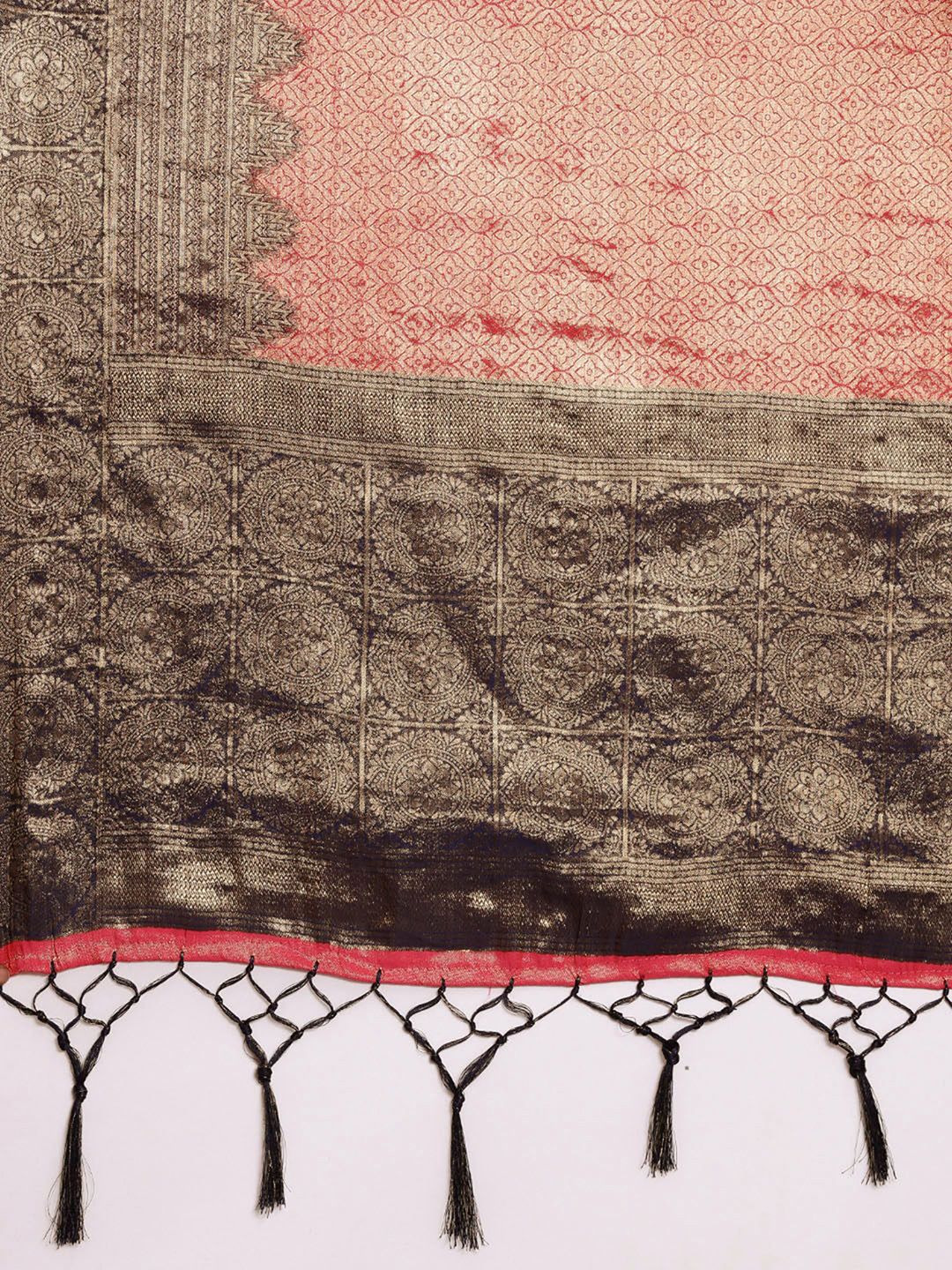 Saree mall Ethnic Motifs Zari Silk Blend Banarasi Sarees