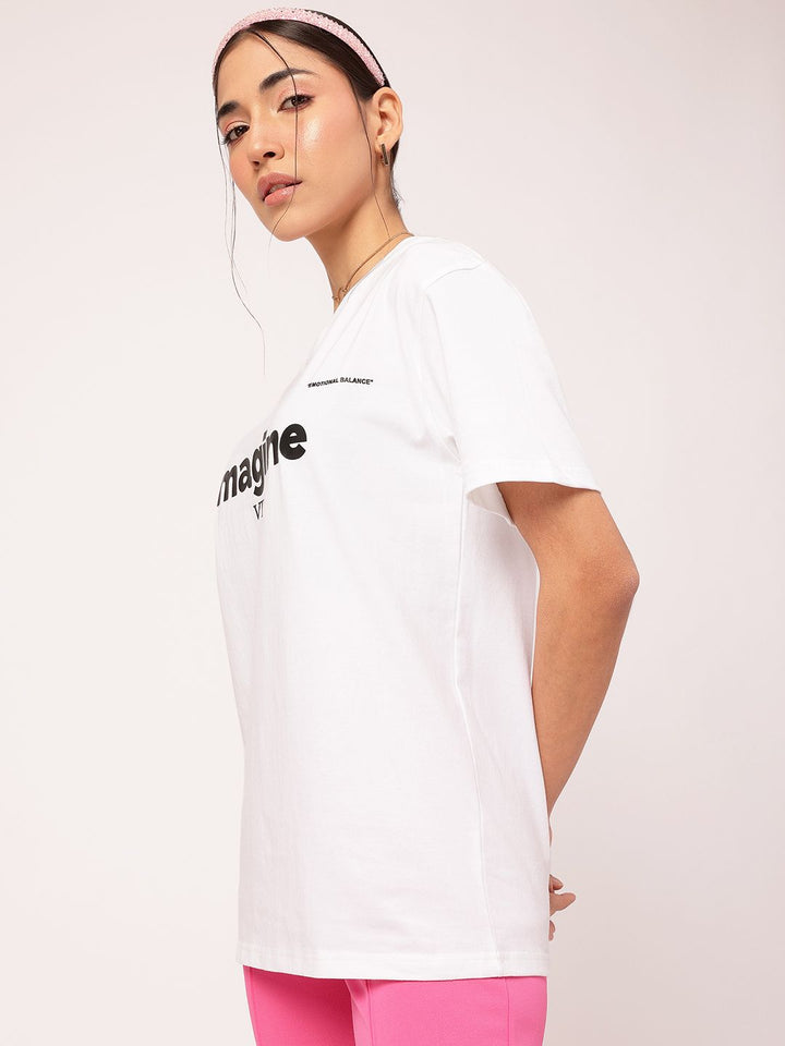 DressBerry Digital Dreams Printed Relaxed Fit T-shirt