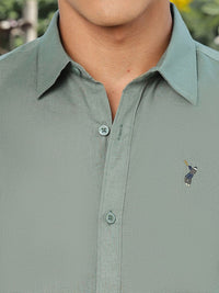 Thomas Scott Premium Slim Fit Spread Collar Linen Casual Shirt