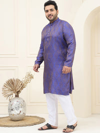 SOJANYA PLUS Plus Size Woven Design Kurta with Pyjama