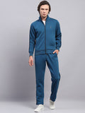 Monte Carlo Men Solid Mock Neck Full Sleeve Track Suit