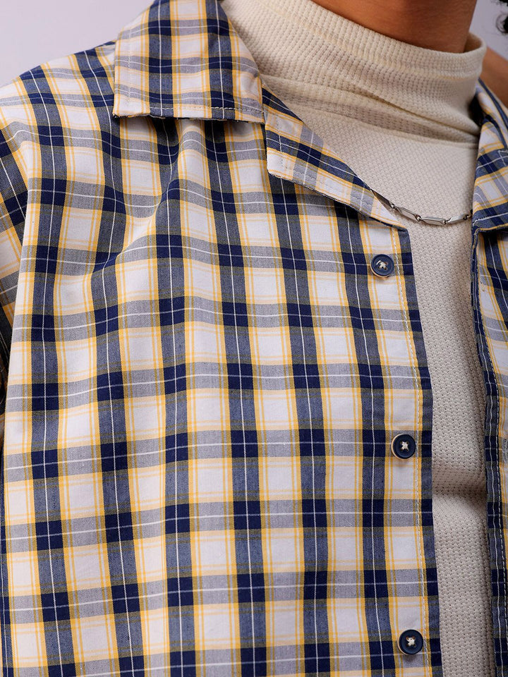 The Indian Garage Co Men Boxy Opaque Checked Casual Shirt