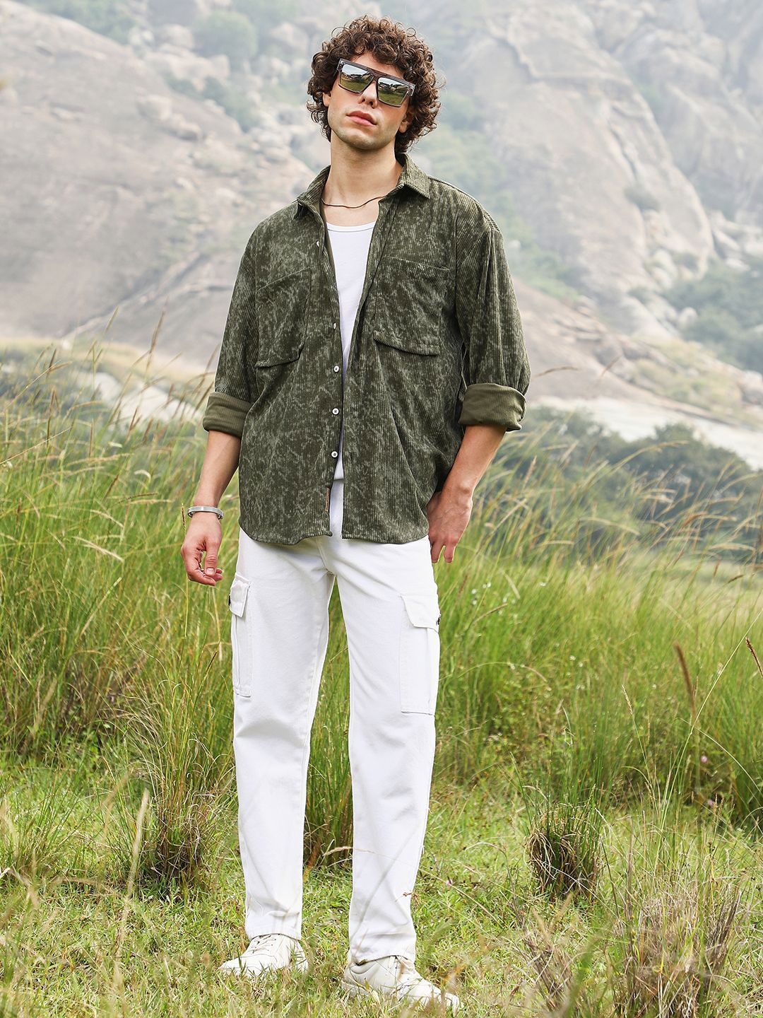 Campus Sutra Men Comfort Opaque Casual Shirt