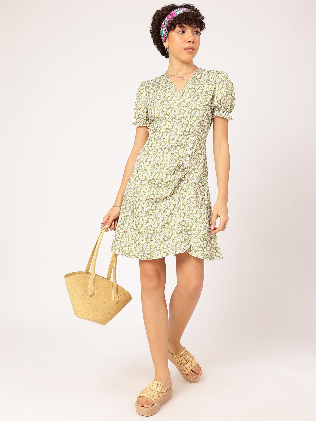 DressBerry Fairycore Finds Floral A-Line Mini Dress