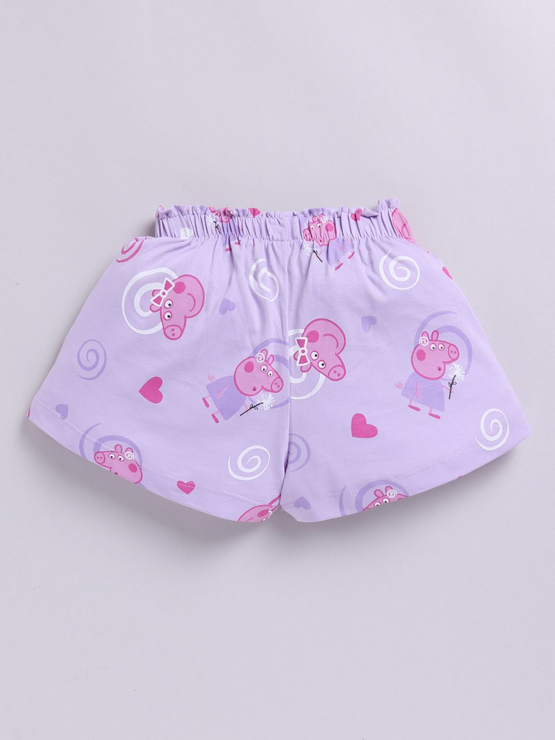 Happy Faces Girls Peppa Pig Printed Pure Cotton Shorts