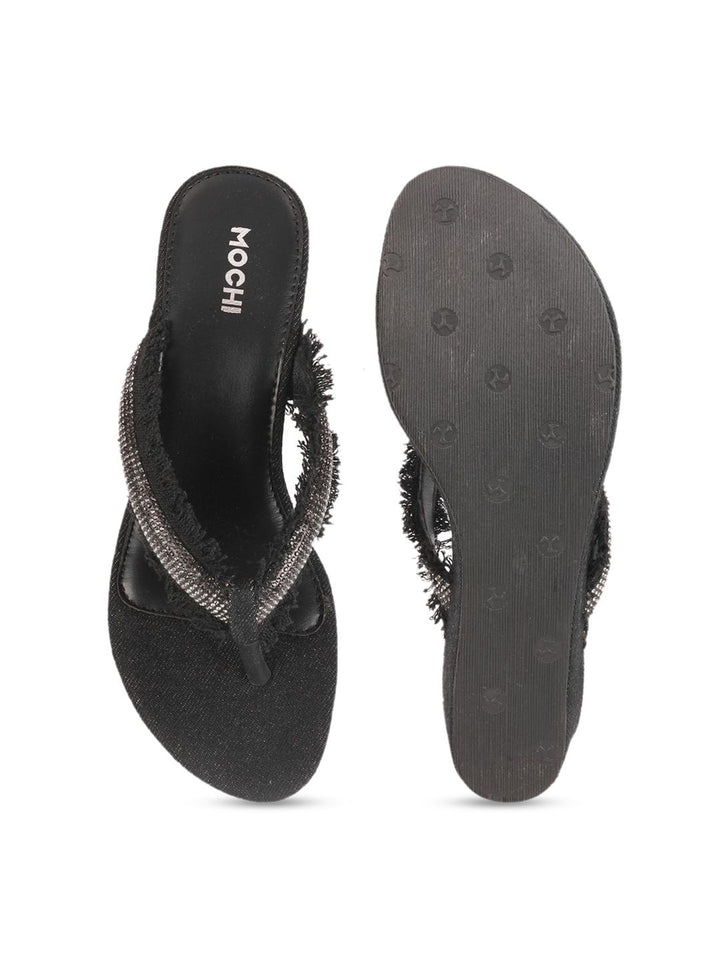 Mochi Embellished Platform Mules