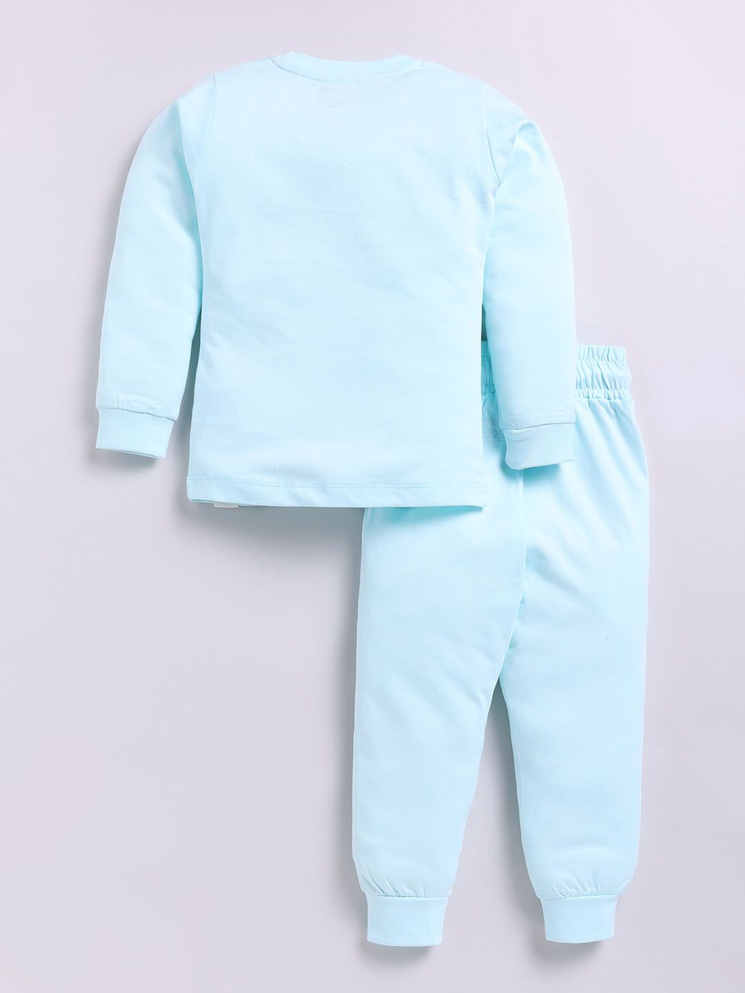 Happy Faces Girls Pure Cotton Peanuts Printed T-shirt with Joggers