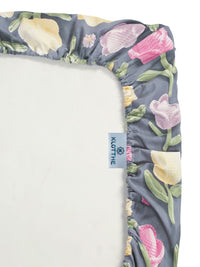 Klotthe Floral Printed Dipasang Cadar 7D Single 300 TC Dengan Sarung Bantal-2.25 m x 1.5 m