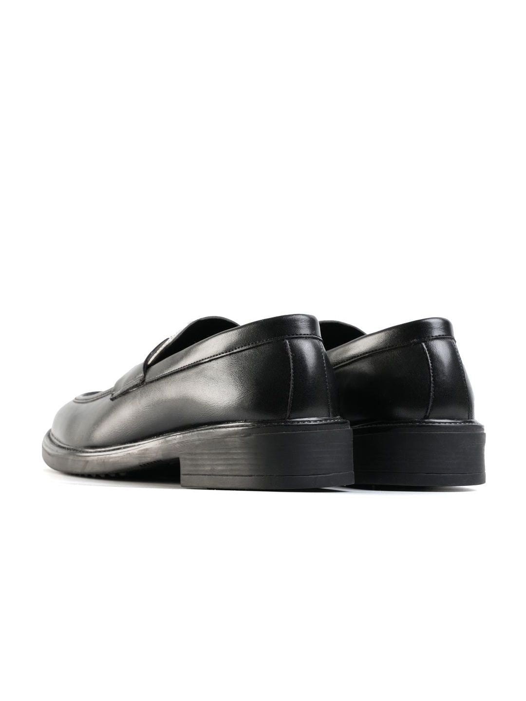 MONKSTORY Cosmopolitan Contrast Penny Loafers  - Black/White