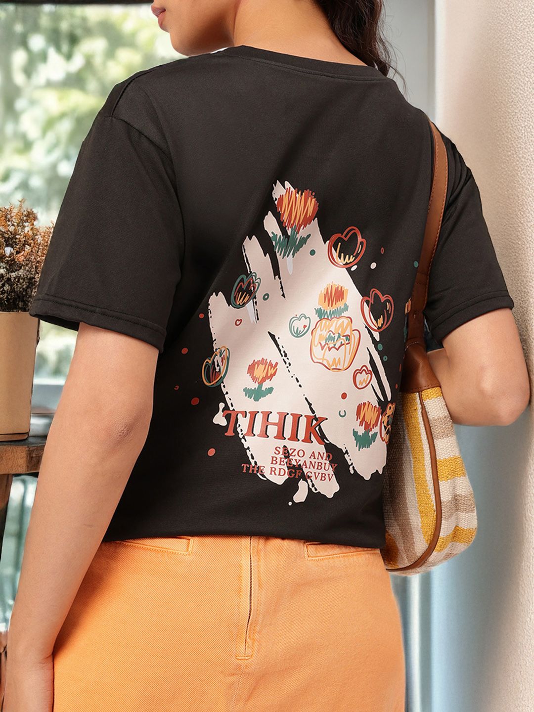DressBerry Graphic Goals Drop-Shoulder T-shirt