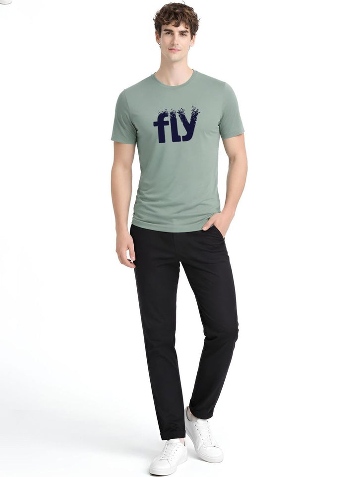 ADRO Men Typography Printed T-shirt