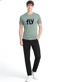 ADRO Men Typography Printed T-shirt