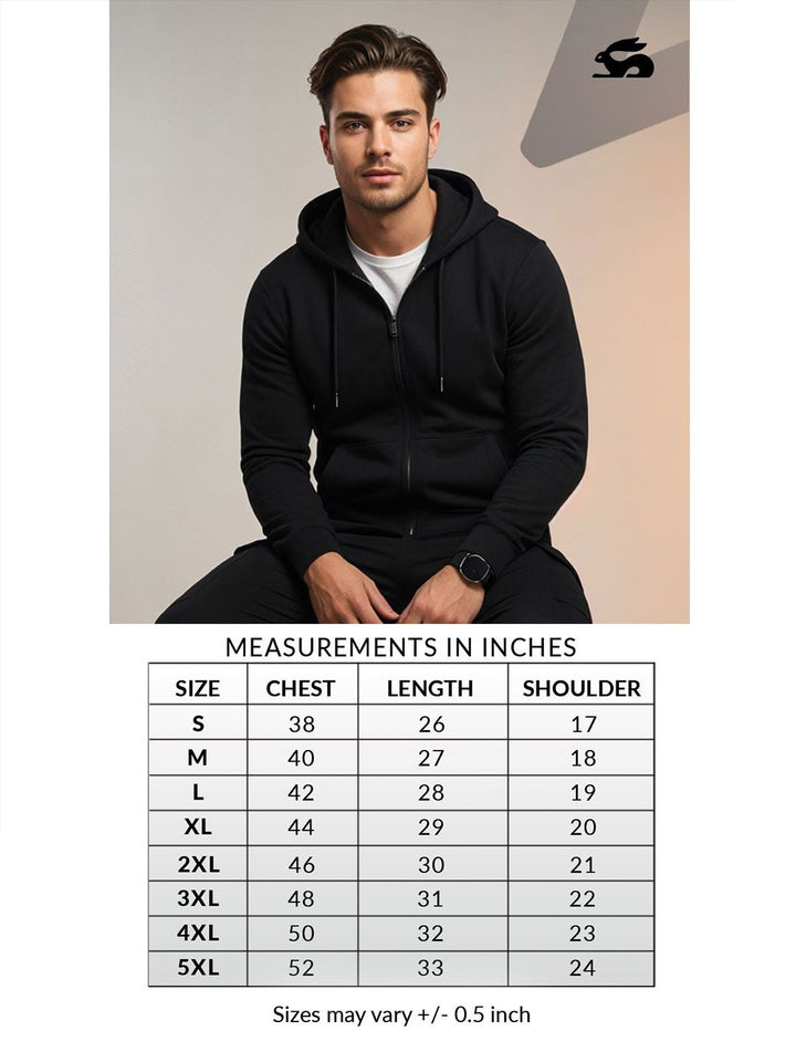 ADRO Men Printed Hooded Sweatshirt