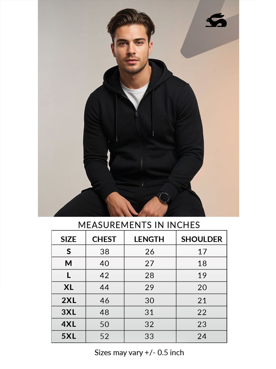 ADRO Men Printed Hooded Sweatshirt