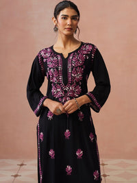 Rumah Wanita Chikankari Sulam Kurta Chikankari