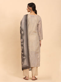 Mamicha Women Beige Elegance Set Kurta Klasik Tidak Berjahit