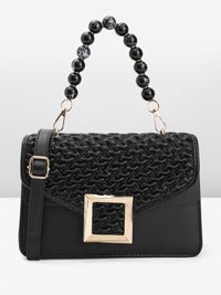 DressBerry Bubble Textured Structured Satchel