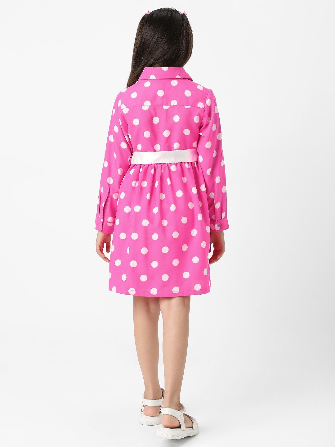 Nauti Nati Polka Dot Print Fit & Flare Dress