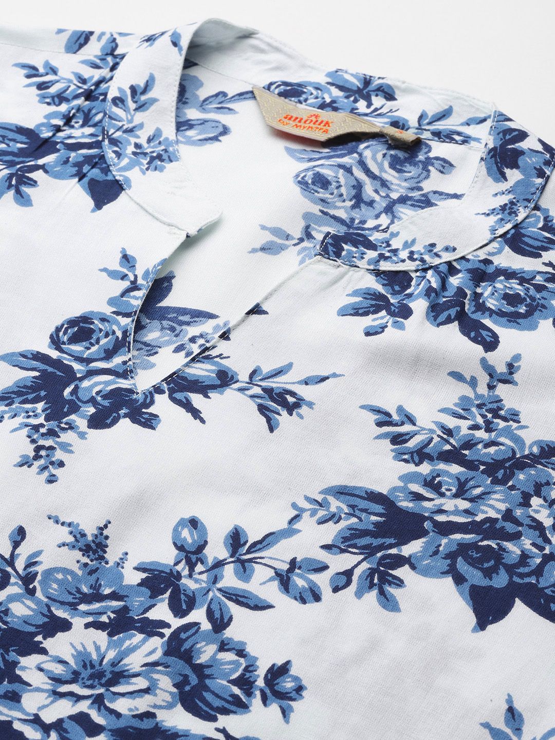 Anouk Floral Printed Kurta with Trousers & With Dupatta