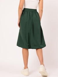 DressBerry Voluminous Vibe Gathered Balloon Midi Skirt