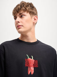 THE BEAR HOUSE Men Graphic Printed Round Neck Cotton Oversized T-shirt