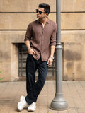 Powerlook Men Tartan Checks Checked Spread Collar Casual Shirt