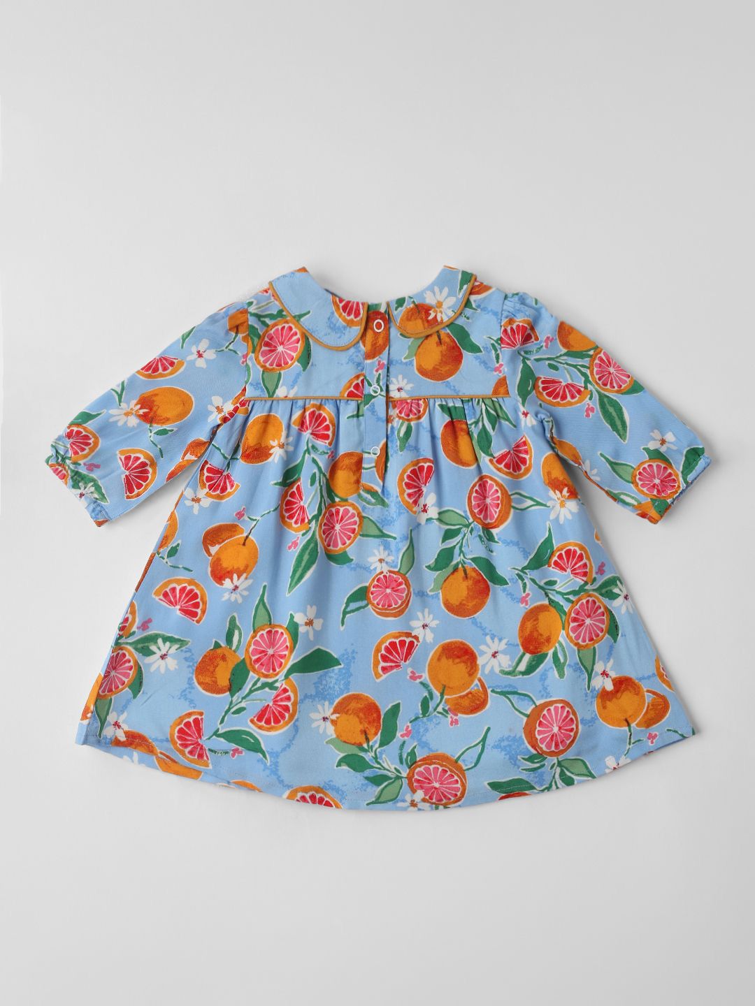 Nauti Nati Tropical Print Peter Pan Collar Empire Dress