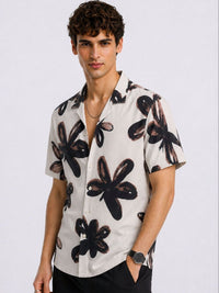 ADRO Men Relaxed Floral Printed Casual Shirt