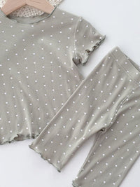 YK Girls Printed T-shirt with Trousers Night Suit