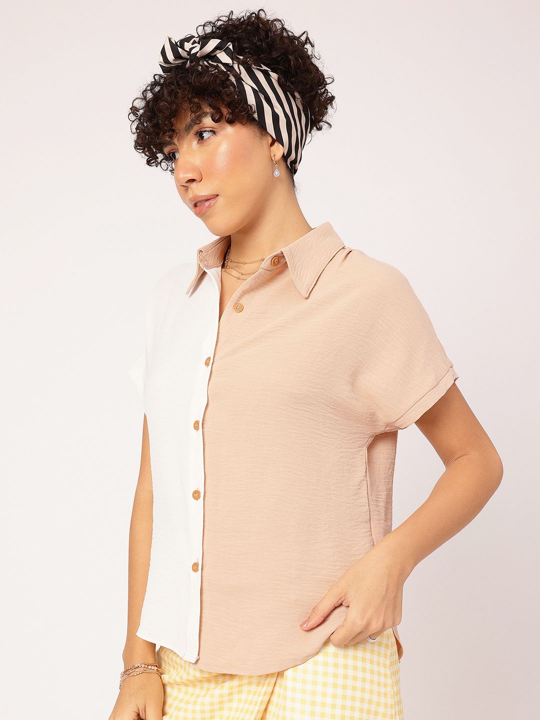 DressBerry Colourblocked Casual Shirt