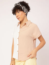 DressBerry Colourblocked Casual Shirt