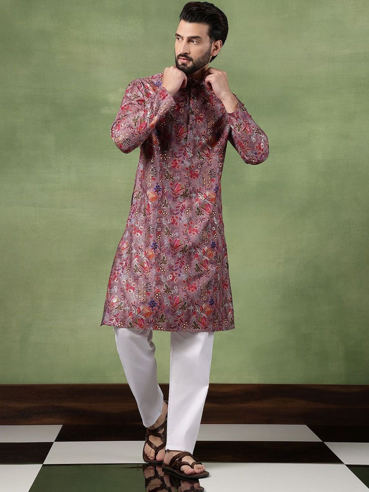SOJANYA Men Floral Printed Kurta