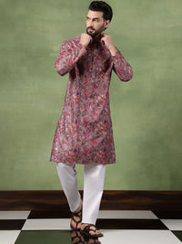 SOJANYA Men Floral Printed Kurta