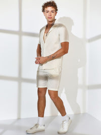 Campus Sutra Striped Shirt & Shorts