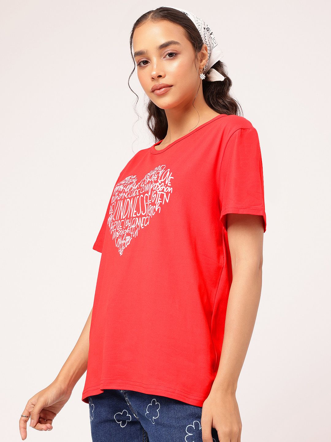 DressBerry Bloom & Beyond Printed Relaxed Fit T-shirt