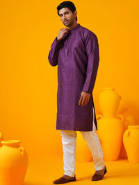 SOJANYA Geometric Embroidered Band Collar Thread Work Straight Kurtas