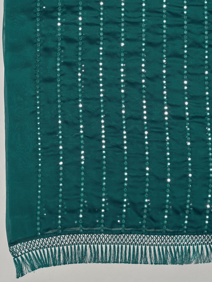 KALINI Embellished Mirror Work Saree