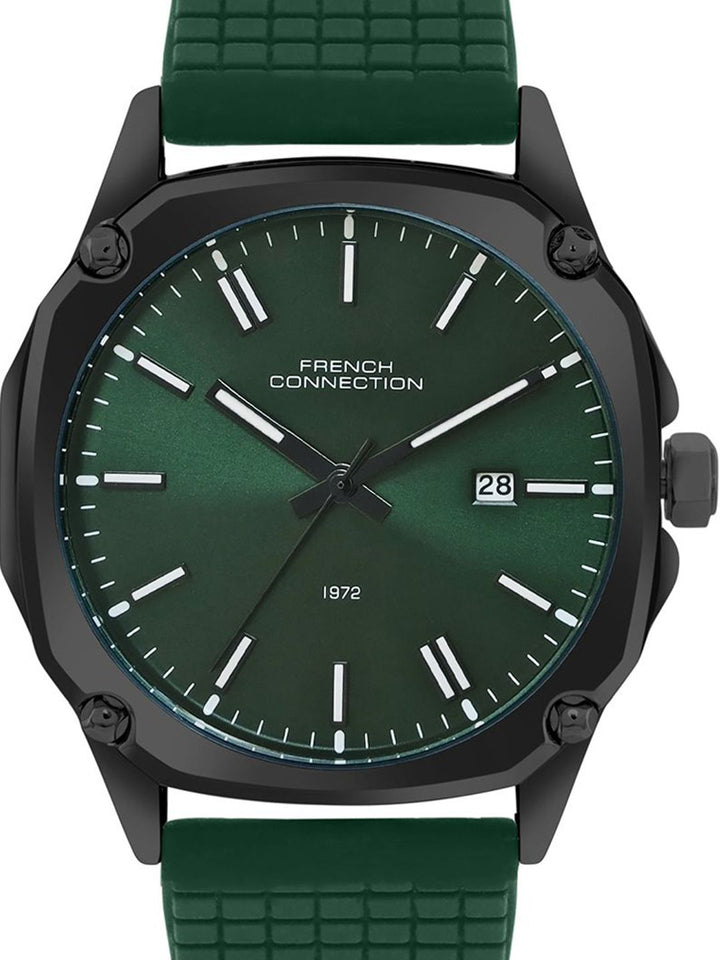 French Connection Men French Connection Dial & Textured Straps Analogue Watch - FCH01GR