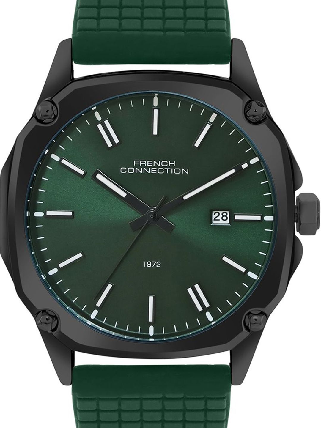 French Connection Men French Connection Dial & Textured Straps Analogue Watch - FCH01GR