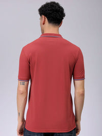 The Indian Garage Co Men Solid Polo Collar T-shirt